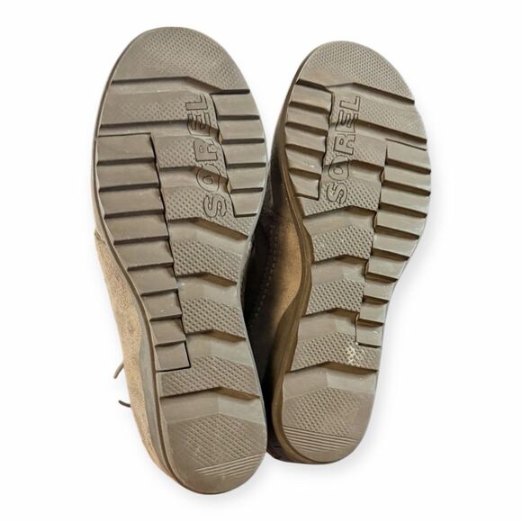 SOREL Women’s Brown Waterproof Leather Evie Lace Wedge Boot Size 11 - Picture 7 of 8